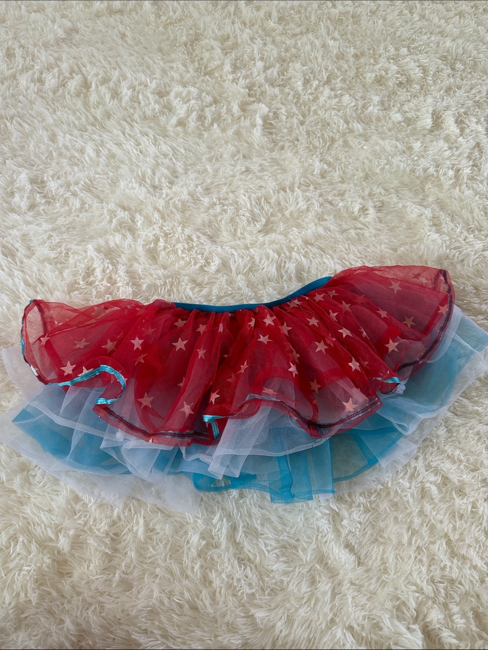 Marvel Red and Blue Tutu Skirt with Star Print
